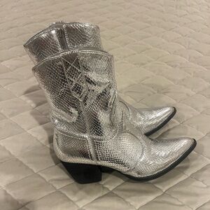 Coconuts by Matisse Silver Ankle Boots